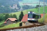 Worb und sein blaues Bähnli (Bild: Daniel Fuchs, BZ)